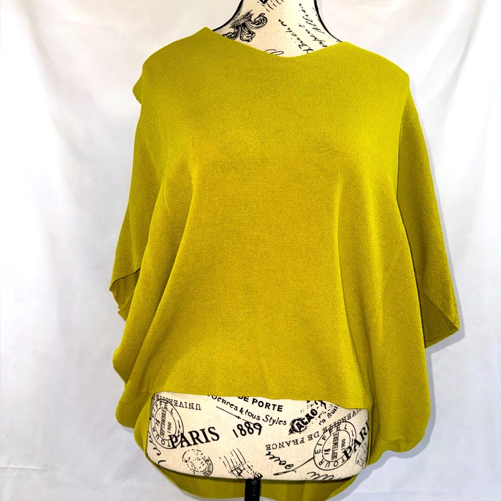 NWOT: Grand Table Chartreuse Raglan Sleeve Top